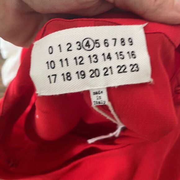 Maison Margiela sz 42 red midi dress - Picture 12 of 13
